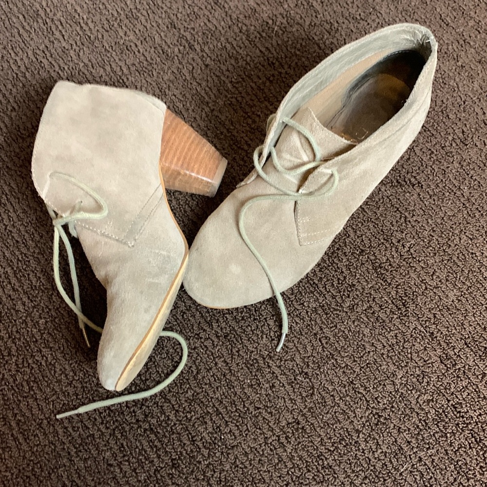 ALDO suede lace-up booties